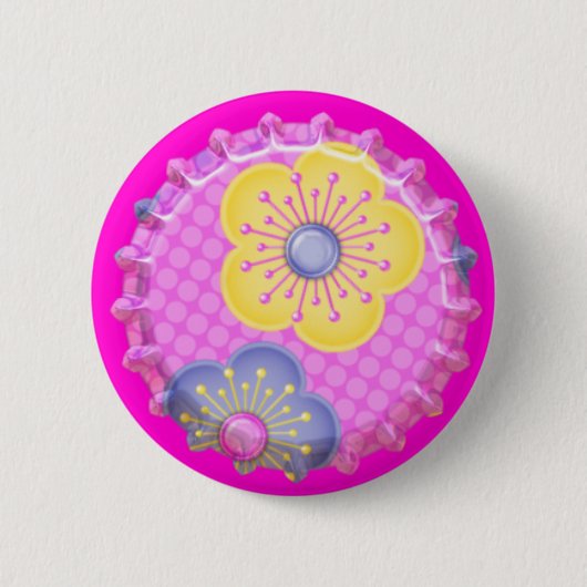 Blume Flaschenhülse Backpack Button Button (Vorderseite)