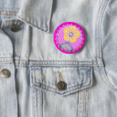 Blume Flaschenhülse Backpack Button Button (Beispiel)