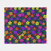 Blume Fleece Blanken (Vorderseite (Horizontal))