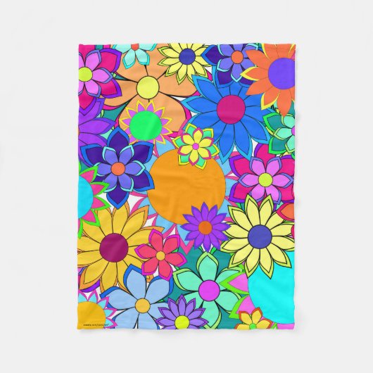 Blume Fleece Blanket (Vorderseite)