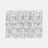 Blume Fleece Blanket (Vorderseite (Horizontal))