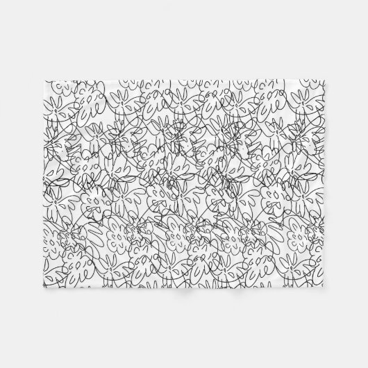 Blume Fleece Blanket (Vorderseite (Horizontal))