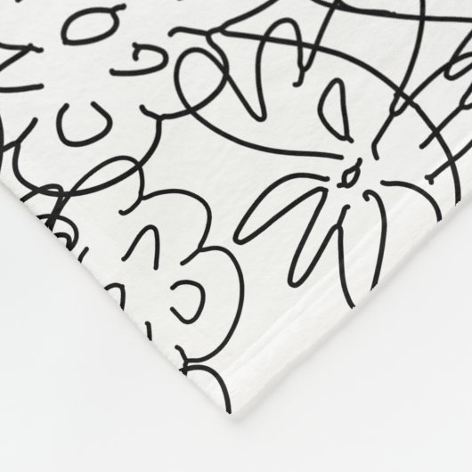 Blume Fleece Blanket (Ecke)