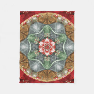 Blume Fleece-Decke der Lebenmandala-2 Fleecedecke