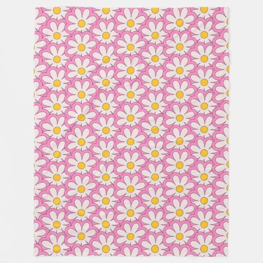 Blume Fleecedecke (Vorderseite)