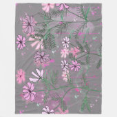 Blume Fleecedecke (Vorderseite)