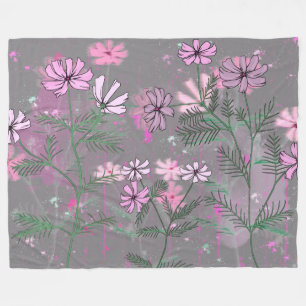Blume Fleecedecke