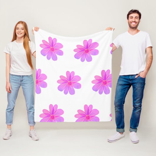 Blume Fleecedecke (Beispiel)