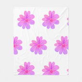 Blume Fleecedecke (Vorderseite)