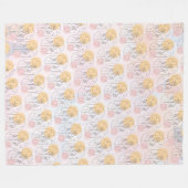Blume Fleecedecke (Vorderseite (Horizontal))