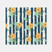 Blume Fleecedecke (Vorderseite (Horizontal))