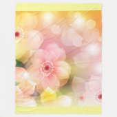 Blume Fleecedecke (Vorderseite)