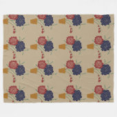Blume Fleecedecke (Vorderseite (Horizontal))