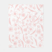 Blume Fleecedecke (Vorderseite)