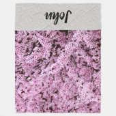 Blume Fleecedecke (Vorderseite)