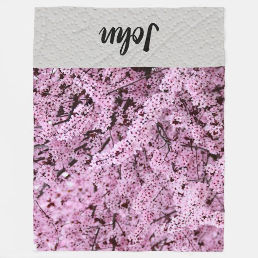 Blume Fleecedecke (Vorderseite)