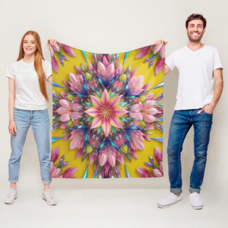 Blume Fleecedecke