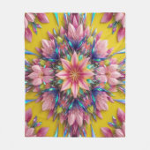 Blume Fleecedecke (Vorderseite)