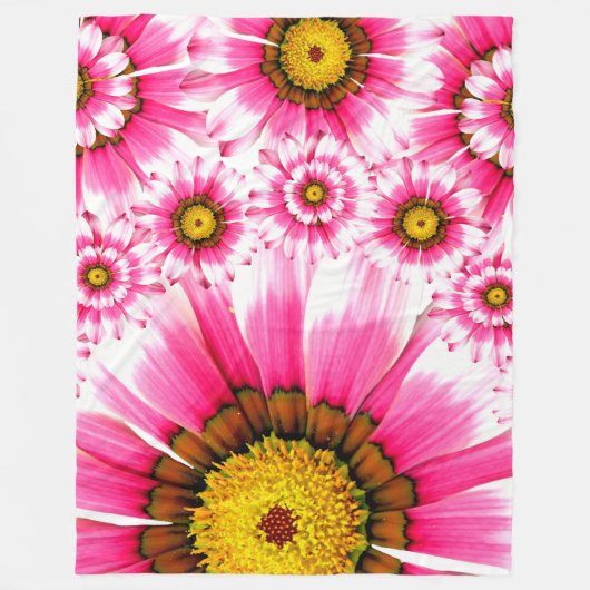 Blume Fleecedecke (Vorderseite)