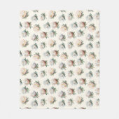 Blume Fleecedecke (Vorderseite)