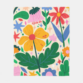 Blume Fleecedecke