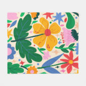 Blume Fleecedecke (Vorderseite (Horizontal))