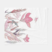 Blume Fleecedecke (Vorderseite (Horizontal))