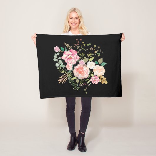 Blume Fleecedecke (Beispiel)
