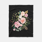 Blume Fleecedecke (Vorderseite)