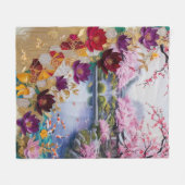 BLUME FLEECEDECKE (Vorderseite (Horizontal))