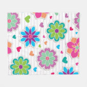 Blume Fleecedecke (Vorderseite (Horizontal))