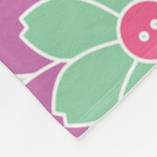 Blume Fleecedecke (Ecke)