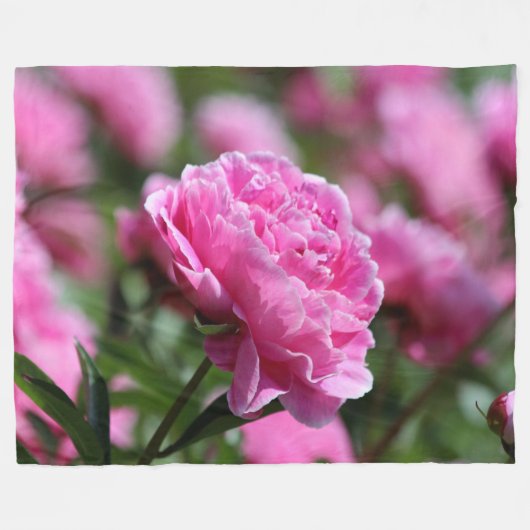 Blume Fleecedecke (Vorderseite (Horizontal))