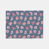Blume Fleecedecke (Vorderseite (Horizontal))