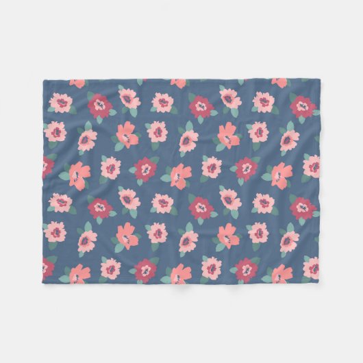 Blume Fleecedecke (Vorderseite (Horizontal))