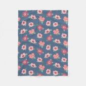Blume Fleecedecke (Vorderseite)