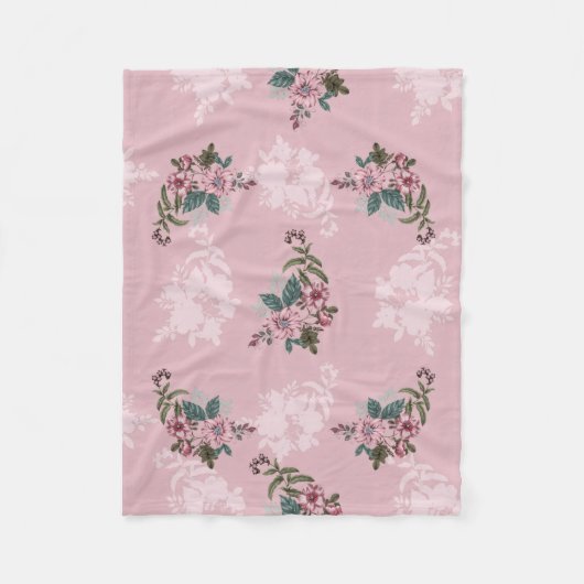 Blume Fleecedecke (Vorderseite)