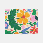 Blume Fleecedecke (Vorderseite (Horizontal))