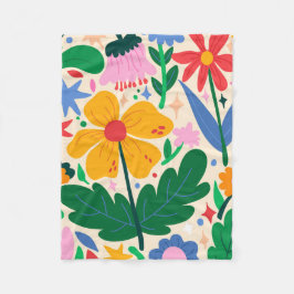 Blume Fleecedecke