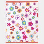 Blume Fleecedecke (Vorderseite)