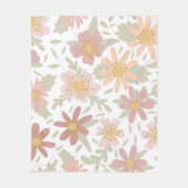 Blume Fleecedecke (Vorderseite)