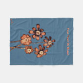 Blume Fleecedecke (Vorderseite (Horizontal))