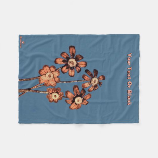Blume Fleecedecke (Vorderseite (Horizontal))