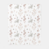Blume Fleecedecke (Vorderseite)