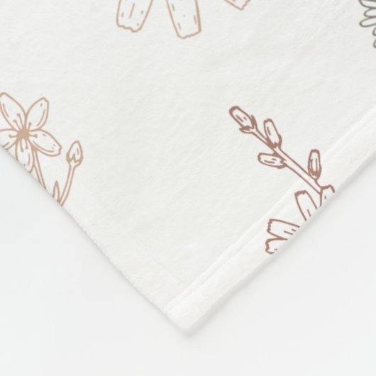 Blume Fleecedecke (Ecke)
