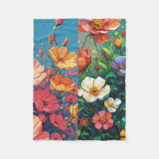 Blume Fleecedecke