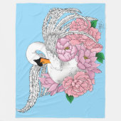 Blume Fleecedecke (Vorderseite)