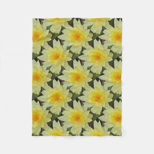 Blume Fleecedecke (Vorderseite)