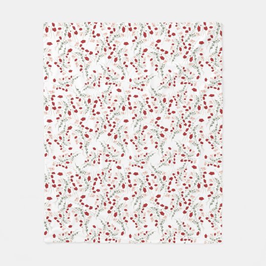 Blume Fleecedecke (Vorderseite)