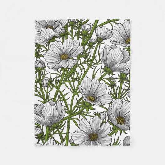 Blume Fleecedecke (Vorderseite)